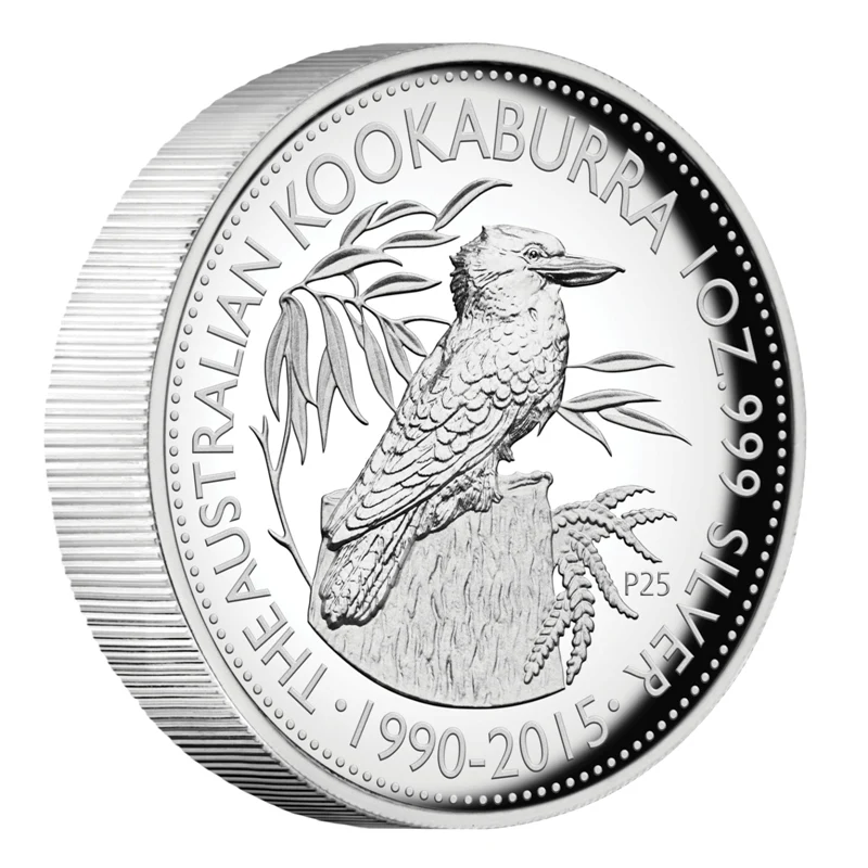 2015 25th Anniversary Kookaburra 1oz Silver Proof High Relief - Image 2