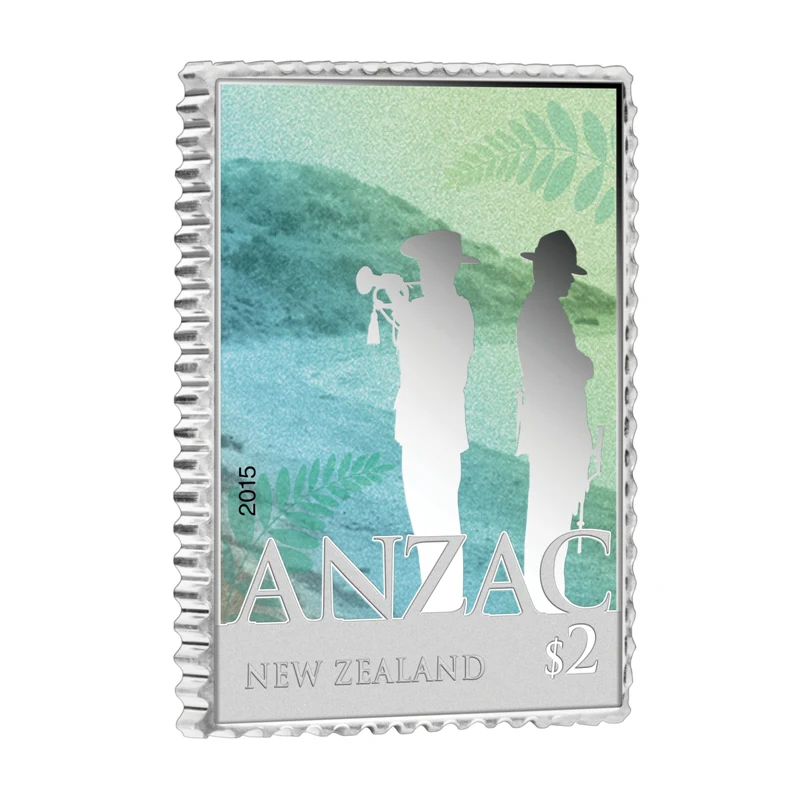 2015 ANZAC 1/2oz Coin & Stamp Set - Image 4