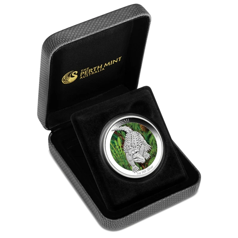 2015 Australian Dinosaurs - Minmi 1oz Silver Coloured Proof - Image 3