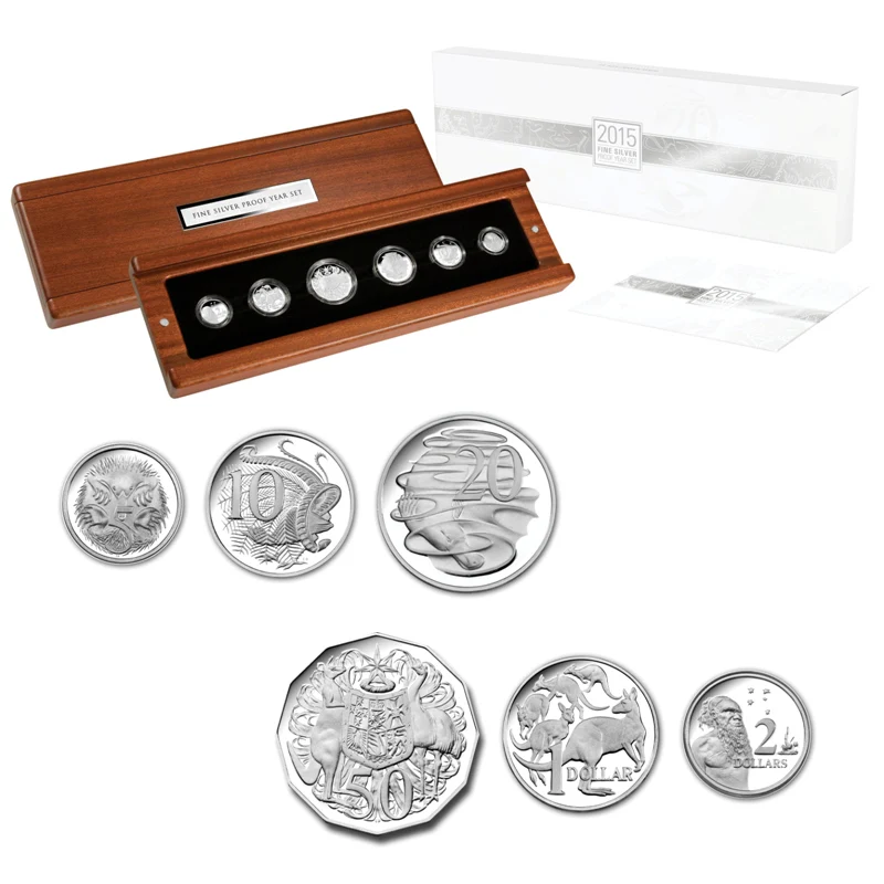 2015 Australia Fine Silver 6 Coin Proof Set