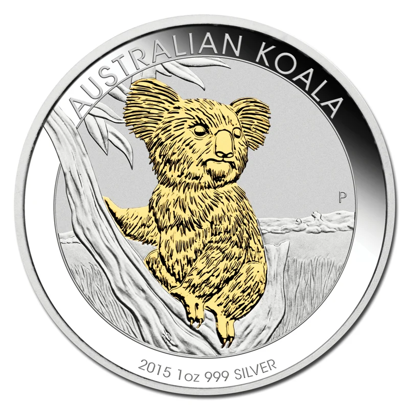 2015 Gilded Koala 1oz Silver - Image 2