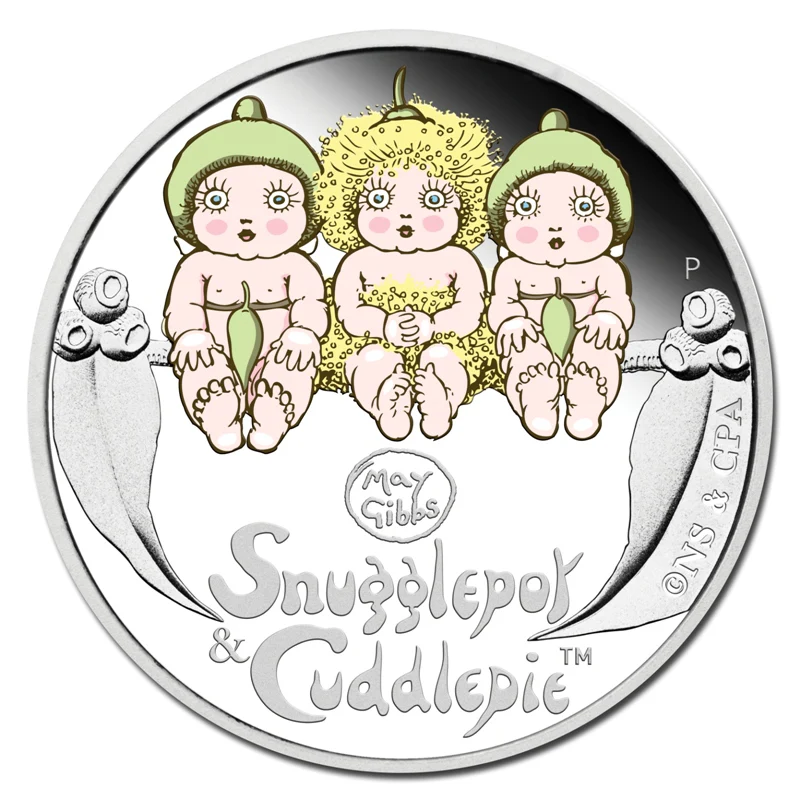 2015 Snugglepot & Cuddlepie 1/2oz Silver Proof - Image 2