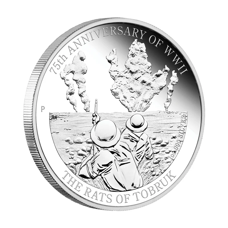 2016 75th Anniversary of WWII - The Rats of Tobruk 1oz Silver Proof - Image 2