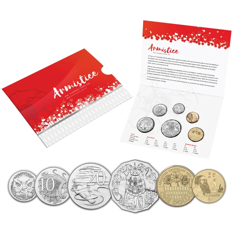 2018 6 Coin Mint Set - Armistice Centenary