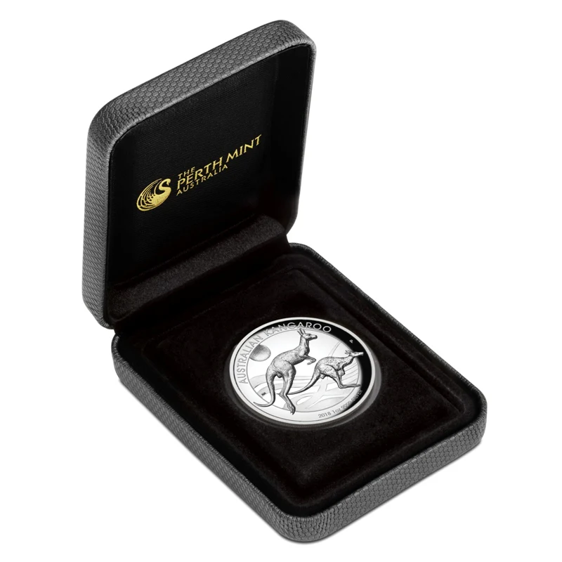 2018 Australian Kangaroo 1oz Silver High Relief Proof - Image 3