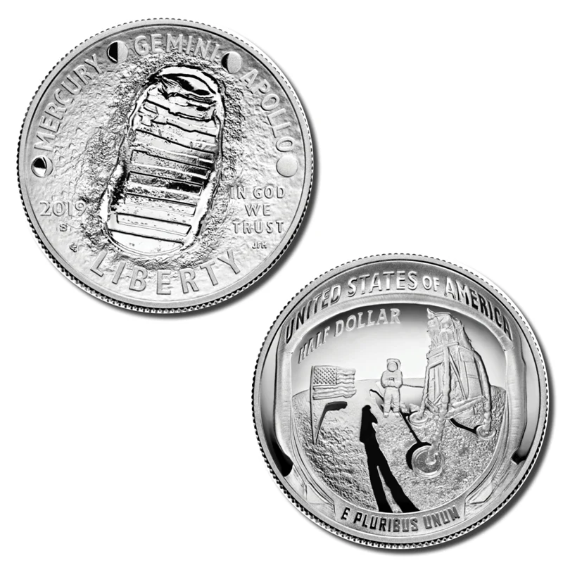 2019 Australia & United States Apollo 11 Moon Landing 2 Coin Proof Set - Image 3