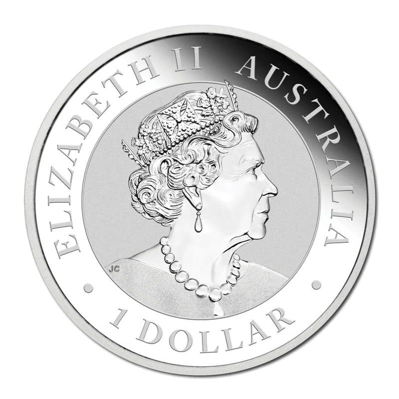 2019 Kangaroo 1oz Silver Gilded - Image 3