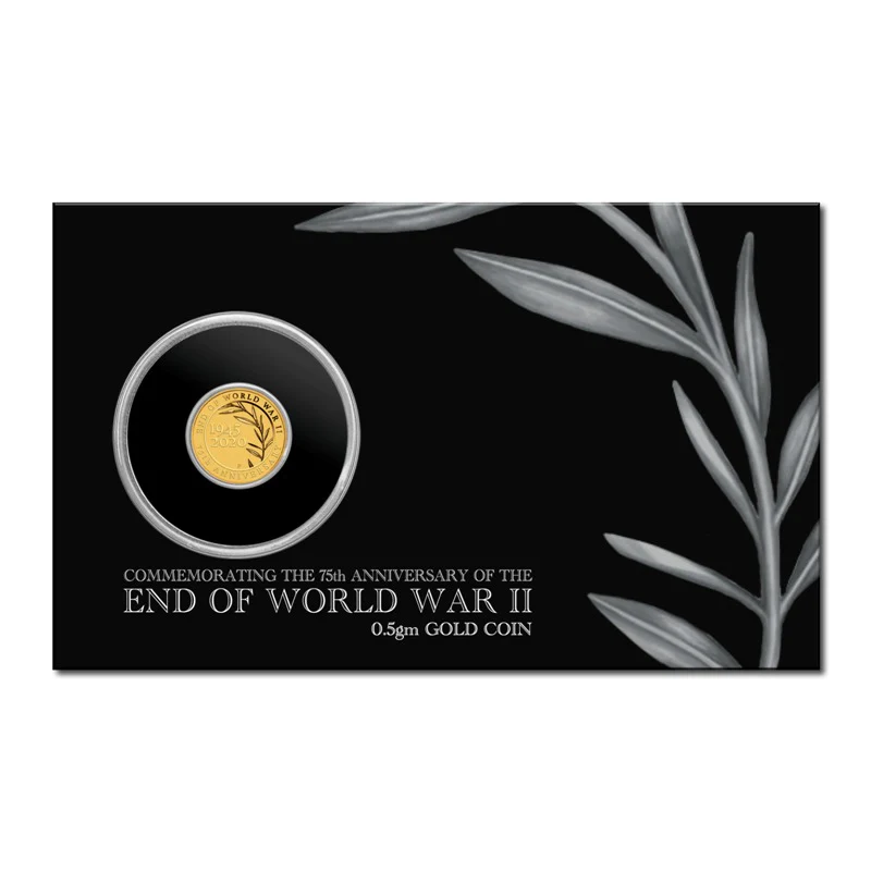 2020 End of WWII 75th Anniversary $2 0.5g Gold