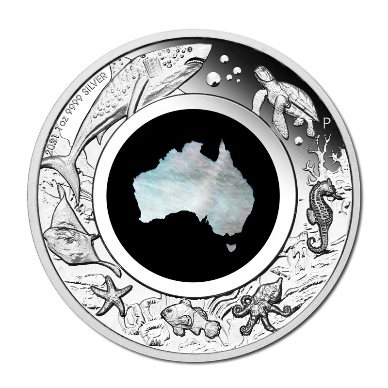 2021 Great Southern Land Mother of Pearl 1oz Silver Proof - Image 2