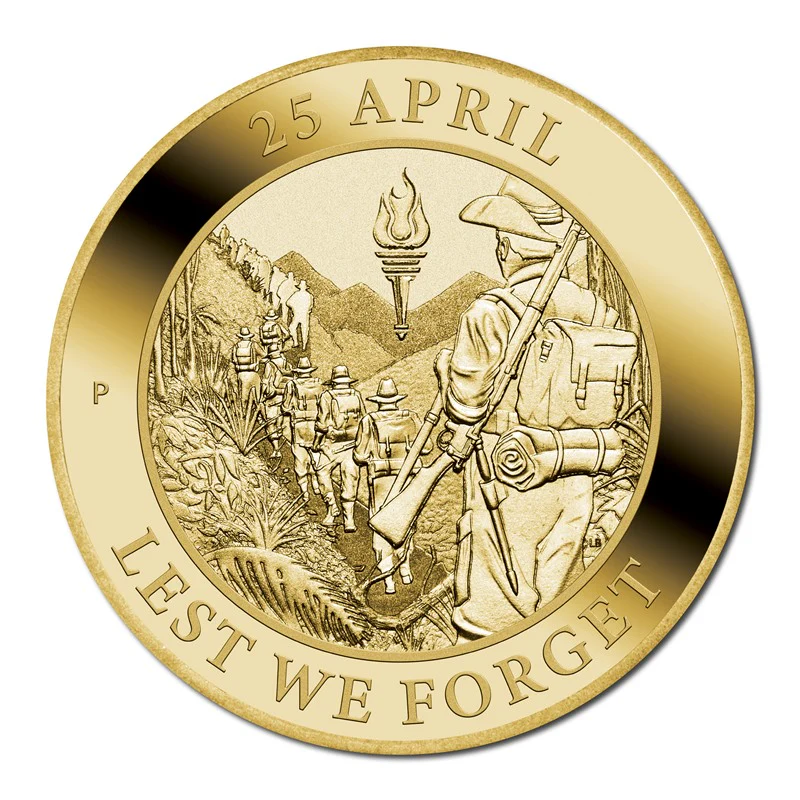 2022 $1 ANZAC Day - Lest We Forget UNC - Image 2