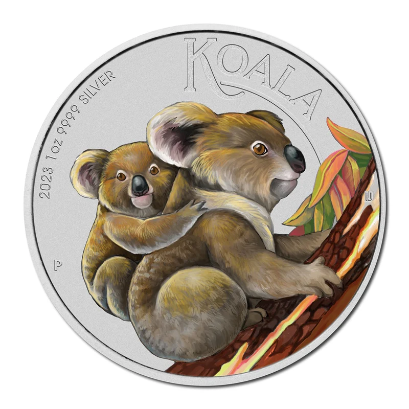 2023 Koala 1oz Silver Coloured - Perth Expo - Image 2
