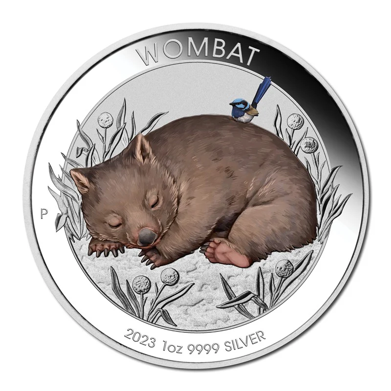 2023 Wombat 1oz Silver Coloured in Card - Image 2