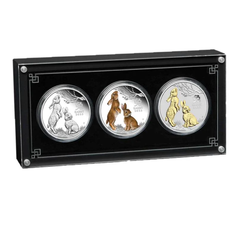 2023 Year Of The Rabbit 1oz Silver Trio