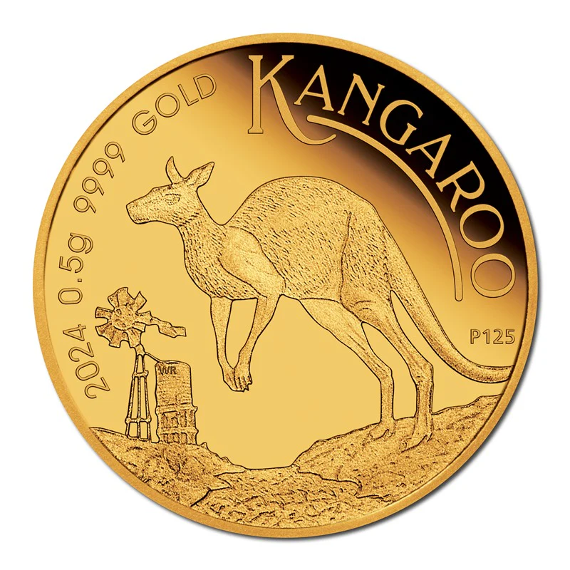2024 Mini Kangaroo 0.5g Gold Proof Coin - Image 2