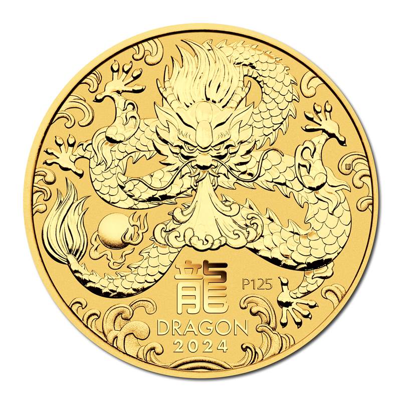 2024 Year of the Dragon 1/2oz Silver 10 Coin Set - Image 3