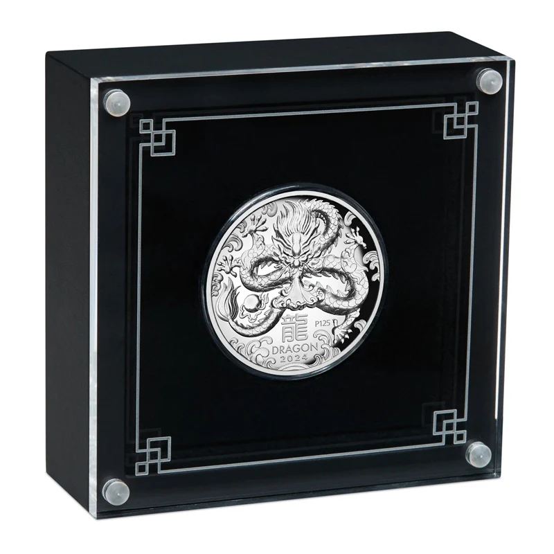 2024 Year of the Dragon High Relief 1oz Silver Proof - Image 4