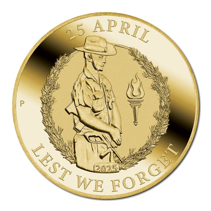 2025 $1 ANZAC Day - Lest We Forget UNC - Image 2