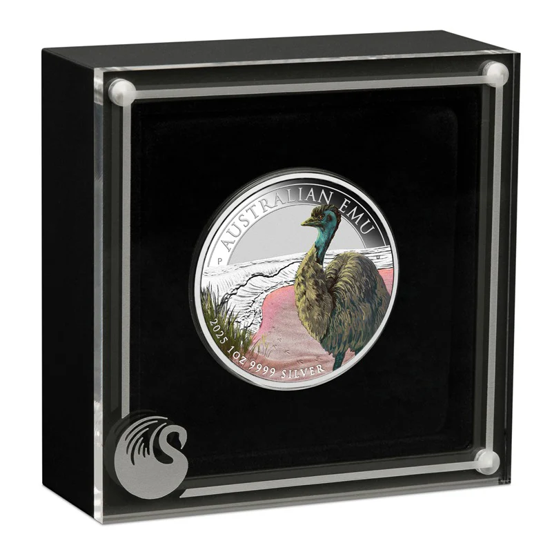 2025 Australian Emu 1oz Silver Coloured - Image 4