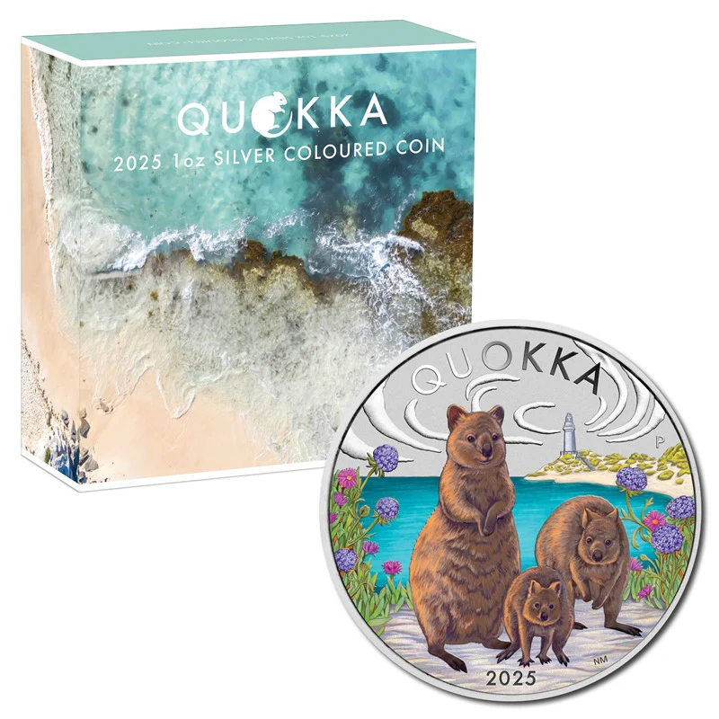 2025 Australian Quokka 1oz Silver Coloured Proof