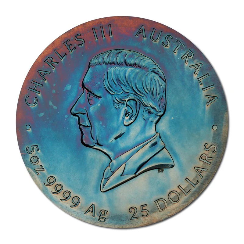 2025 Extragalactic 5oz Silver Patinaed Coloured Coin - Image 4