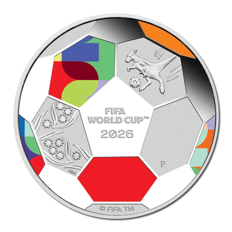 2026 FIFA World Cup 1/2oz Silver Coloured Proof - Image 2