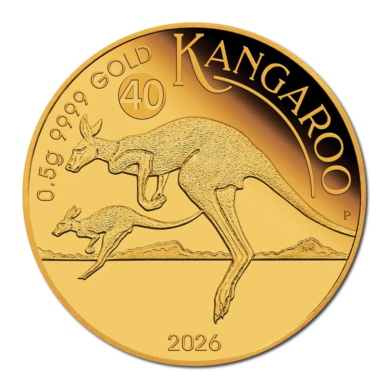 2026 Mini Kangaroo 0.5g Gold Proof Coin - Image 2