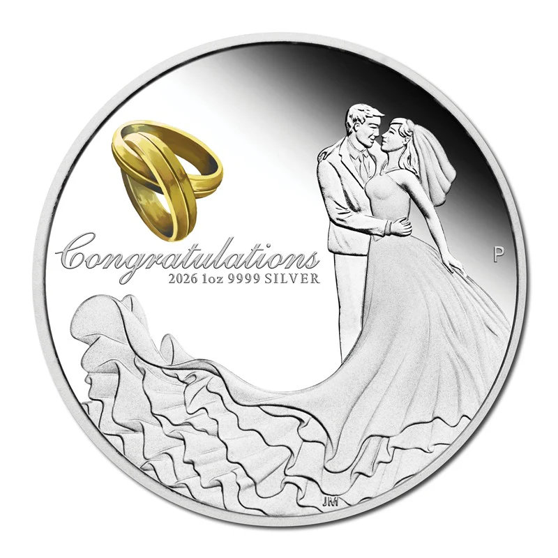 2026 Wedding 1oz Silver Proof Coin - Image 2