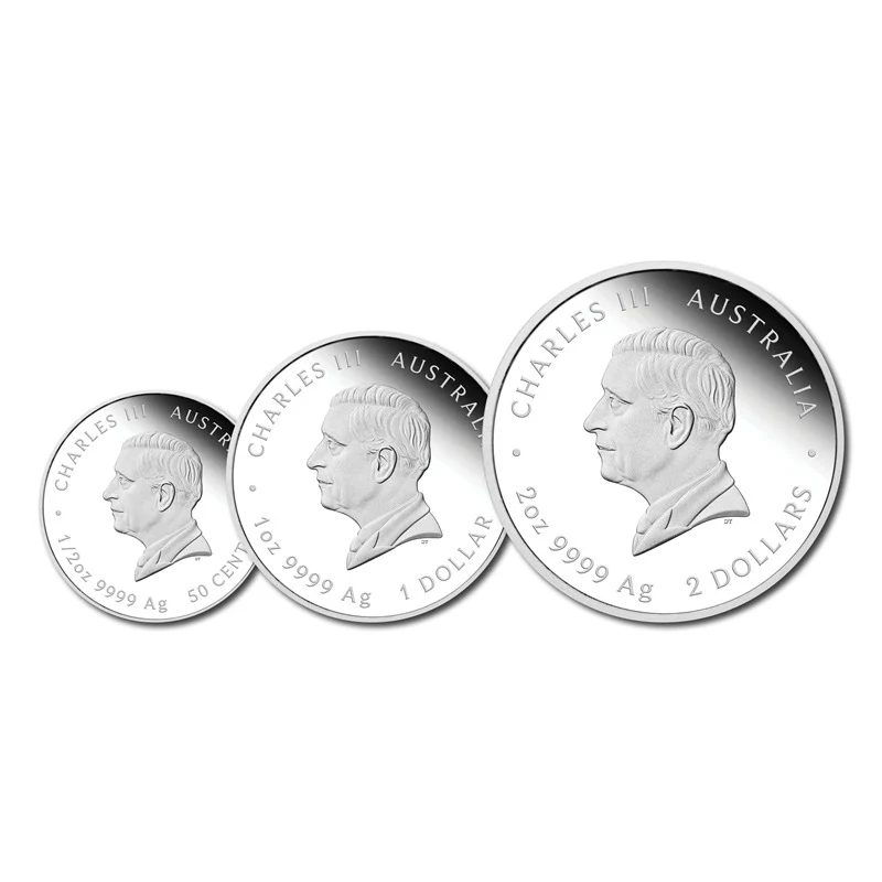 2026 Year of the Horse Three Coin Silver Proof Set - Image 4