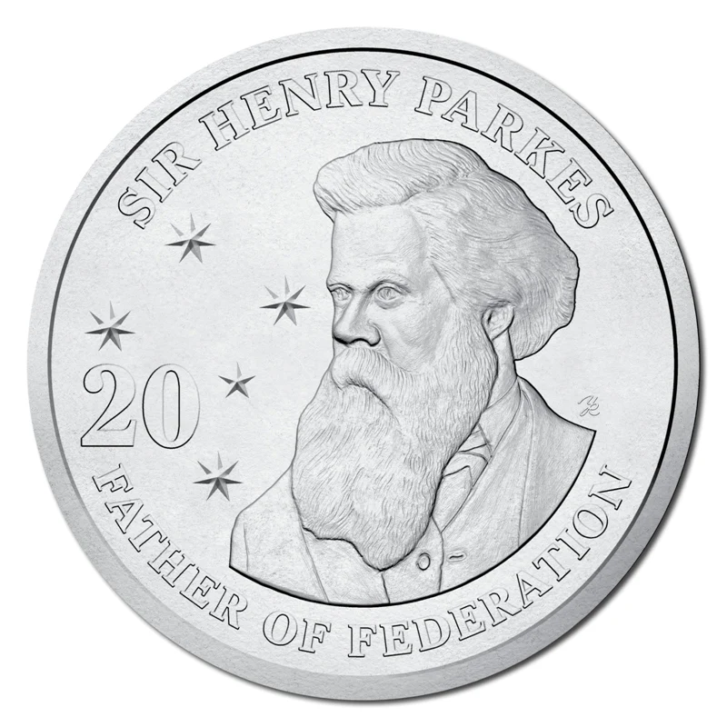 20c 2015 200th Anniversary of Sir Henry Parkes Carded UNC - Image 2