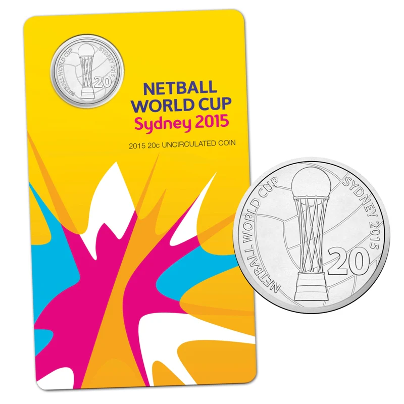 20c 2015 Netball World Cup Carded UNC