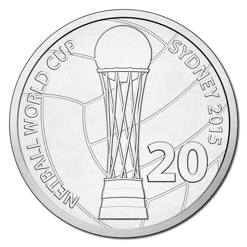 20c 2015 Netball World Cup Carded UNC - Image 2