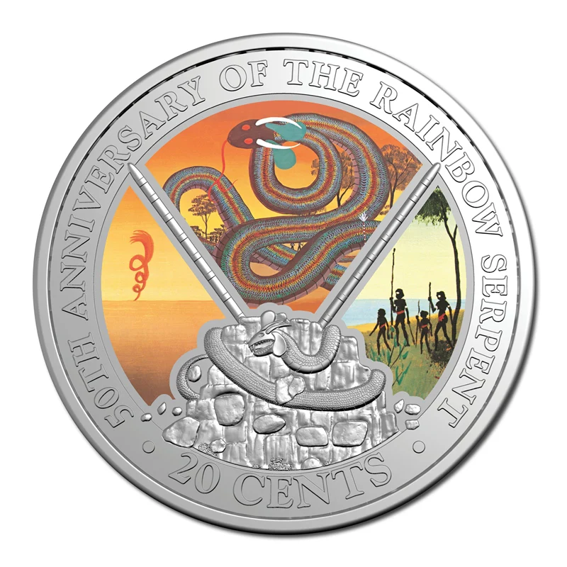 20c 2025 The Rainbow Serpent UNC - Special Edition Book - Image 3