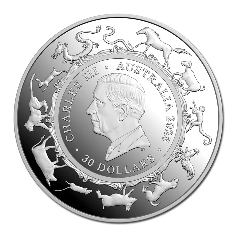 $30 2025 Year of the Snake 1 Kilo Silver Proof - Image 3