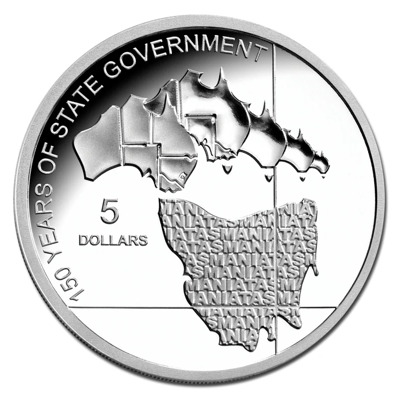 $5 2006 Tasmanian Government 150th Silver Proof - Image 2