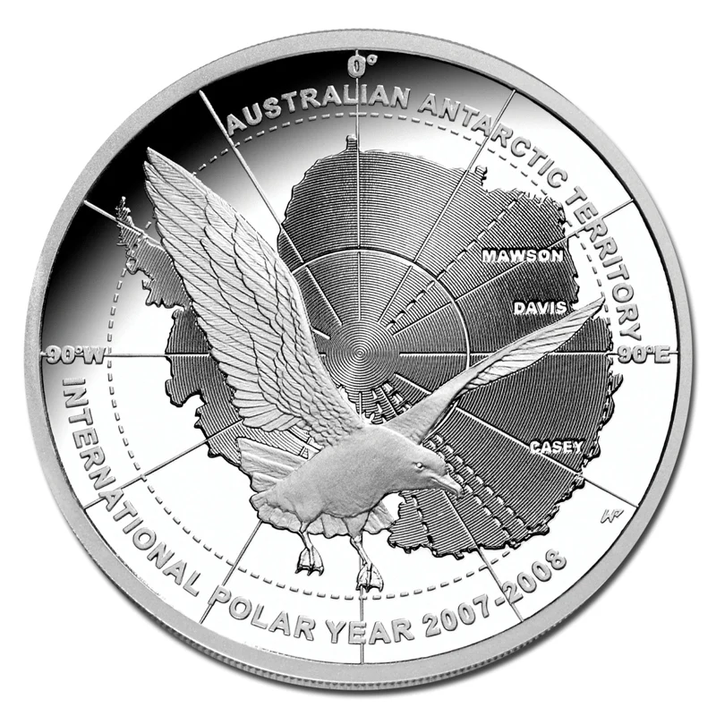 $5 2008 International Polar Year - Skua in Flight Silver Proof - Image 2