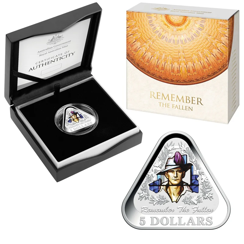 $5 2016 Remember the Fallen Triangle Silver Proof