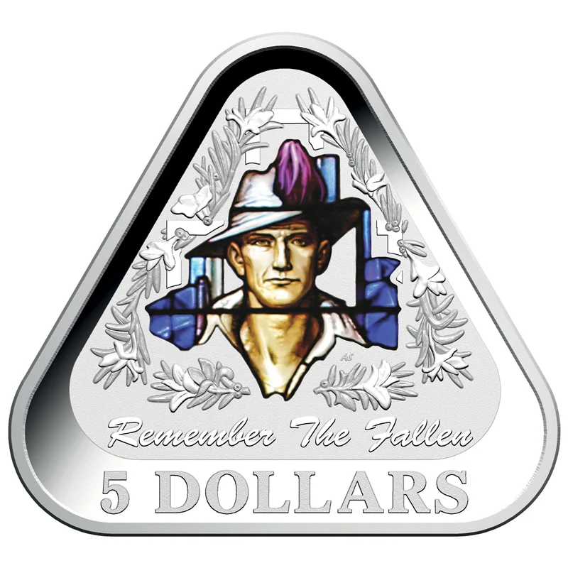 $5 2016 Remember the Fallen Triangle Silver Proof - Image 2