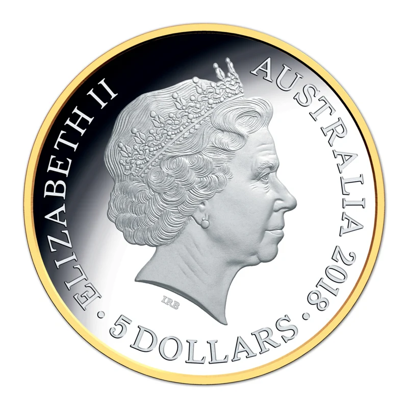 $5 2018 Commonwealth Games Gold Plated Silver Proof - Image 3