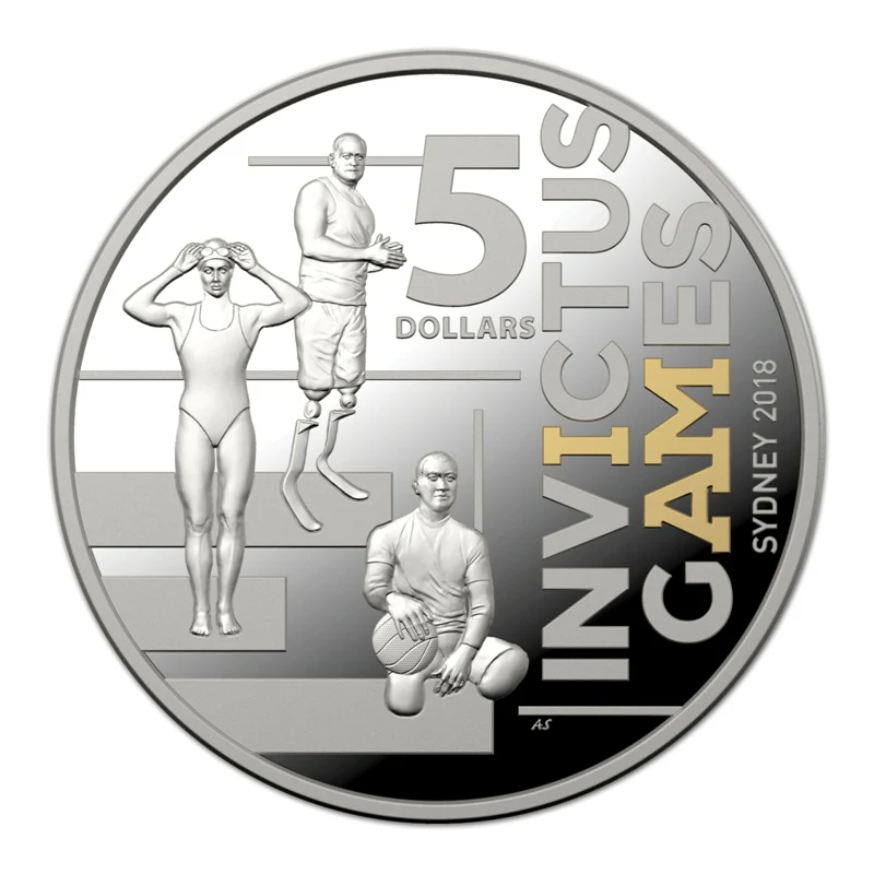$5 2018 Invictus Games Silver Proof - Image 2