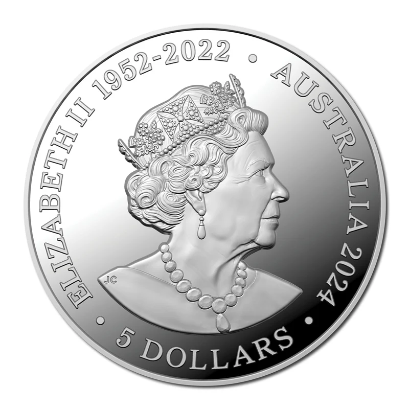 $5 2024 Koala High Relief 1oz Silver Proof - Image 3