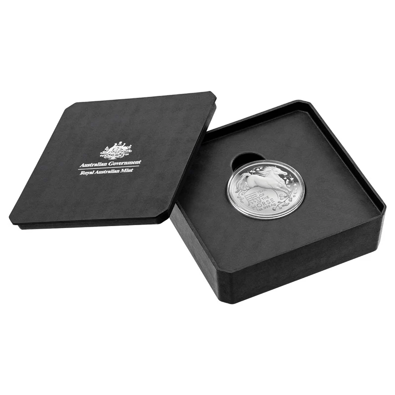 $5 2026 Year Of The Horse 1oz Silver Proof Domed - Image 5