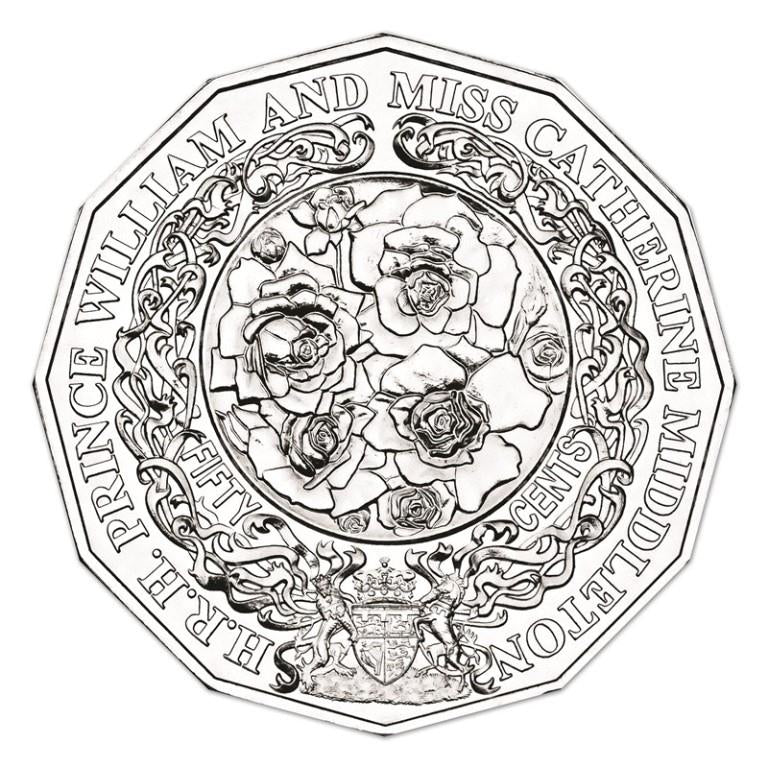 50c 2010 Royal Engagement Carded UNC - Image 2
