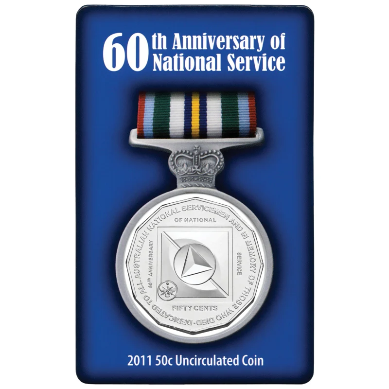 50c 2011 National Service 60th Carded UNC