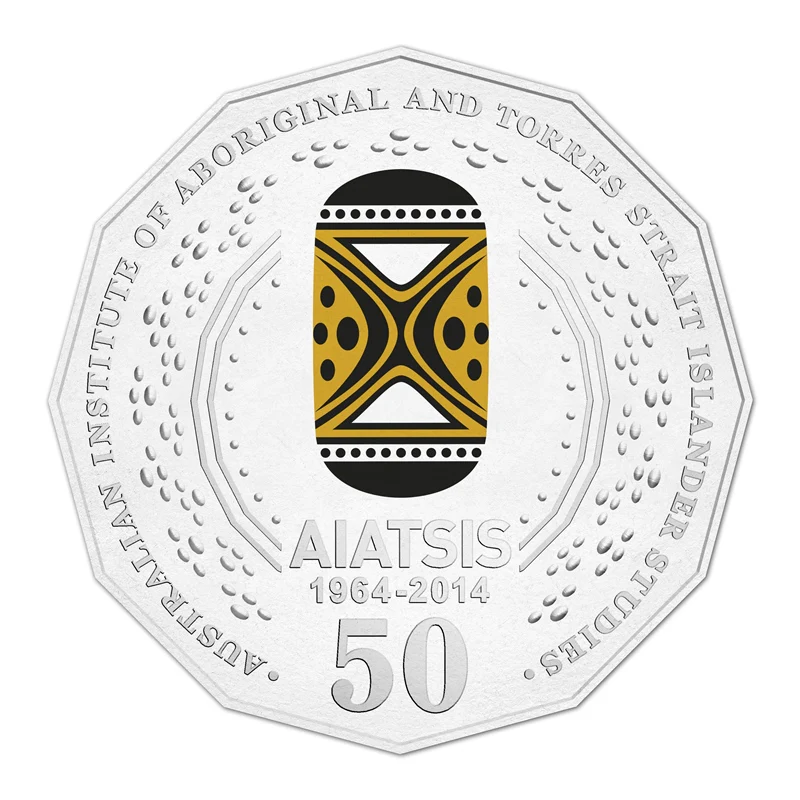 50c 2014 AIATSIS Coloured UNC - Image 2