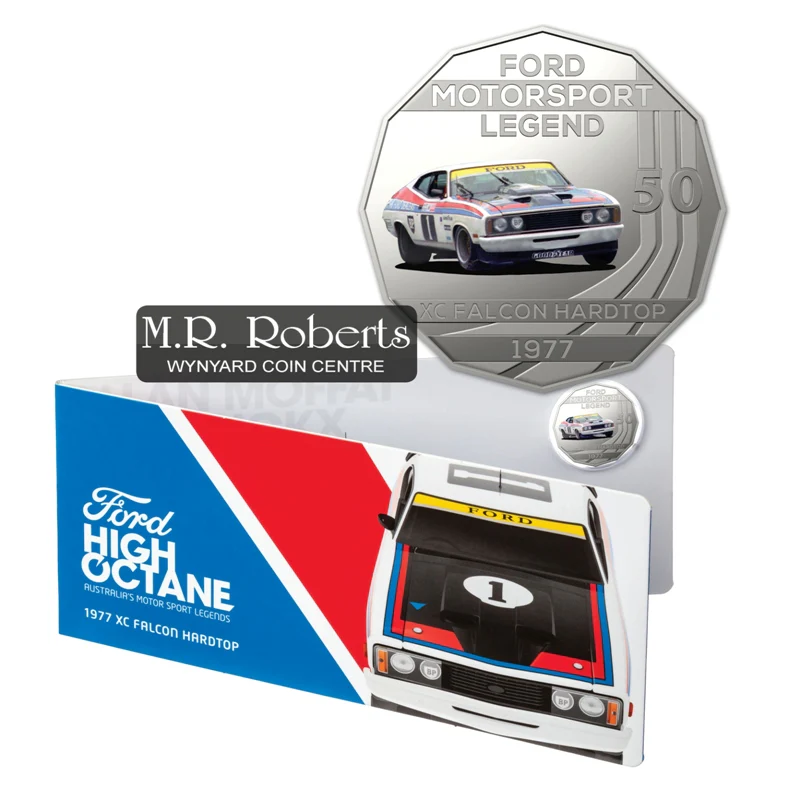 50c 2018 Ford High Octane 6 Coin Collection with Tin - Image 4