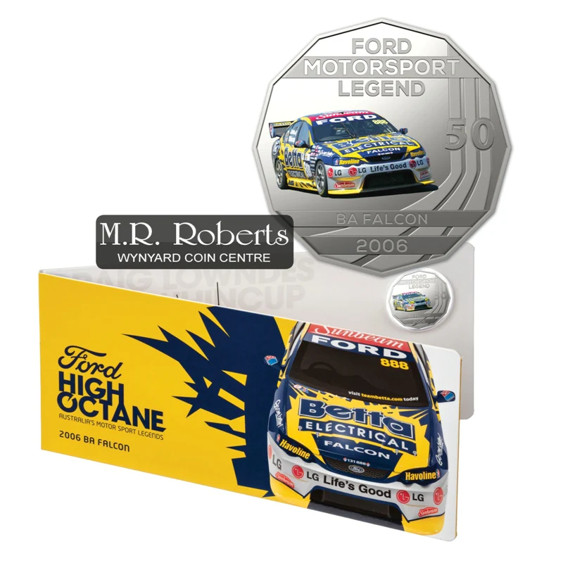 50c 2018 Ford High Octane 6 Coin Collection with Tin - Image 7