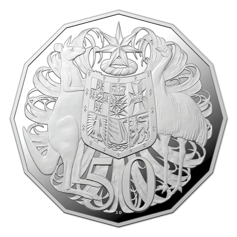 50c 2019 50th Anniversary of the Dodecagon 50c Silver Proof - Image 2