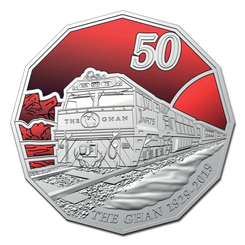 50c 2019 The Ghan 90th Anniversary UNC - Image 2