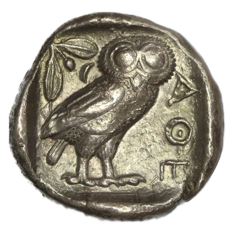Ancient Greece (454-404 BC.) Silver Tetradrachm EF-Mint State - Image 3