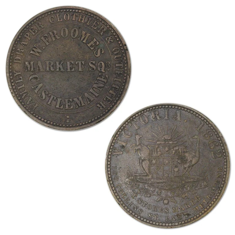 Australia 1862 W. Froomes Penny Token A.141 - Image 2